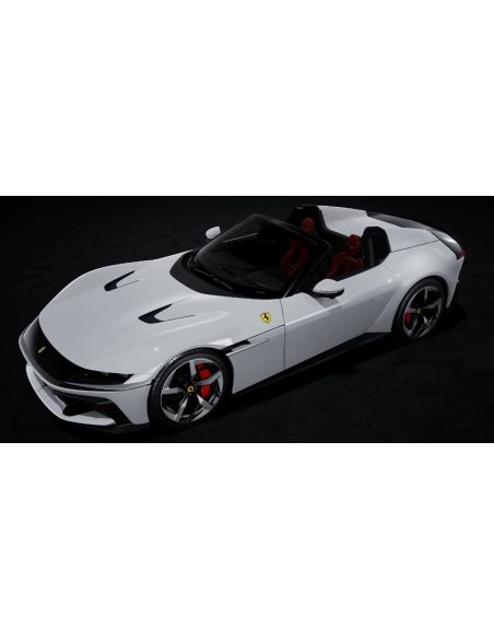 LOOKSMART LS556B FERRARI 12 CILINDRI SPIDER BIANCO ARTICO 1:43 Modellino