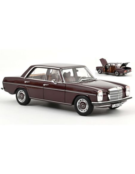 NOREV NV183778 MERCEDES 200 1968 DARK RED BROWN 1:18 Modellino