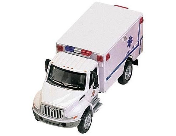 Boley 4122-77 AMBULANZA 4300 2 ASSI WHITE 1/87 Modellino