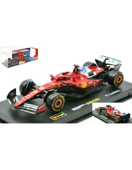 BBURAGO BU36852L FERRARI F1 N.16 CHARLES LECLERC 2025 SIGNATURE 1:43 Modellino