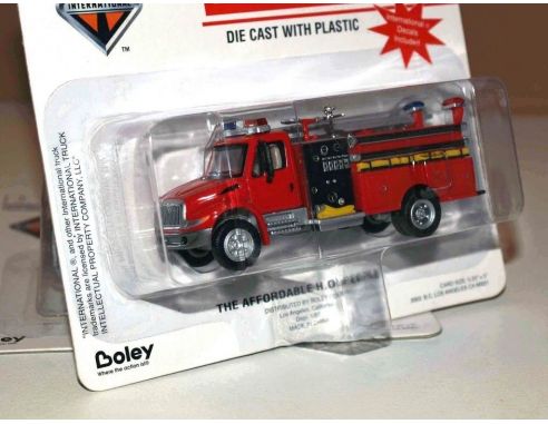 Boley 4124-11 CAMION 4300 POMPIERI+SCALA RED 1/87 Modellino
