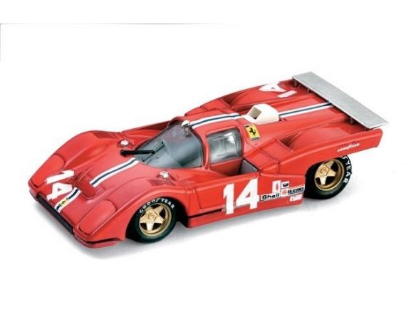 Brumm BM0231 FERRARI 512 M N.14 DNF WATKINS GLEN 1971 S.POSEY-R.BUCKNUM 1:43 Modellino