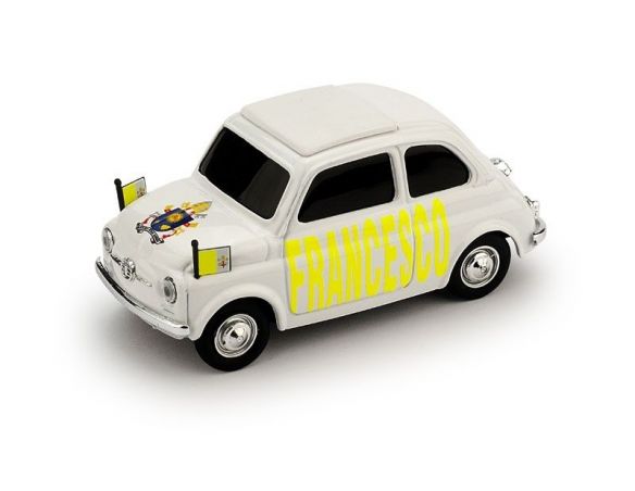 Brumm BMBR028 FIAT 500 HABEMUS PAPAM FRANCESCO ED.LIM.300 PCS 1:43 Modellino
