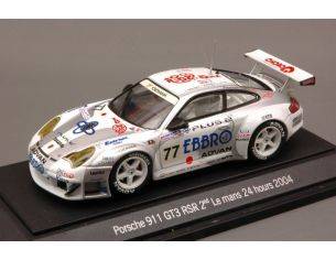 Ebbro EB43600 PORSCHE 911 GT3 RSR N.77 12th LM 2004 (2nd LMGT) KUROS.-ORIDO-NISH.1:43 Modellino