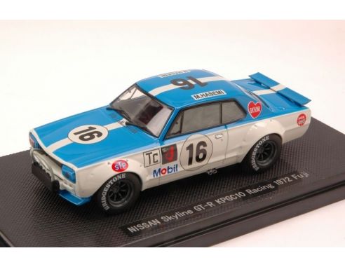 Ebbro EB44139 NISSAN SKYLINE GT-R N.16 FUJI 1972 M.HASEMI 1:43 Modellino