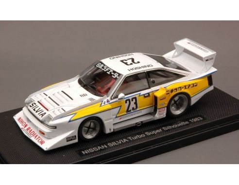 Ebbro EB44292 NISSAN SILVIA TURBO N.23 SUPER SILHOUETTE 1983 HOSHINO 1:43 Modellino