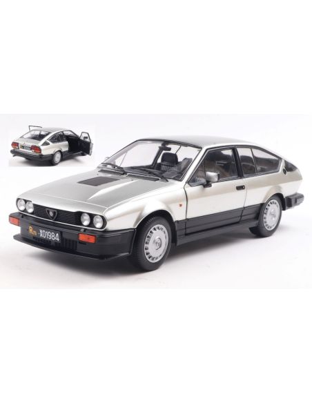 SOLIDO SL1802307 ALFA ROMEO GTV6 1984 SILVER 1:18 Modellino