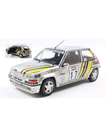 SOLIDO SL1810005 RENAULT 5 GT TURBO MK2 N.17 TOUR DE CORSE 1989 A.OREILLE 1:18 Modellino
