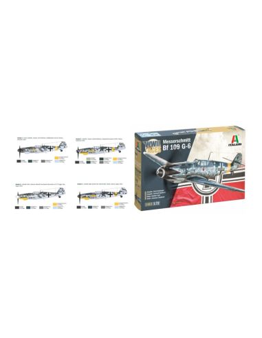 ITALERI IT1483 Bf 109 G-2/G-6 Aces KIT 1:72...