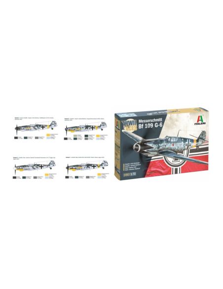 ITALERI IT1483 Bf 109 G-2/G-6 Aces KIT 1:72 Modellino