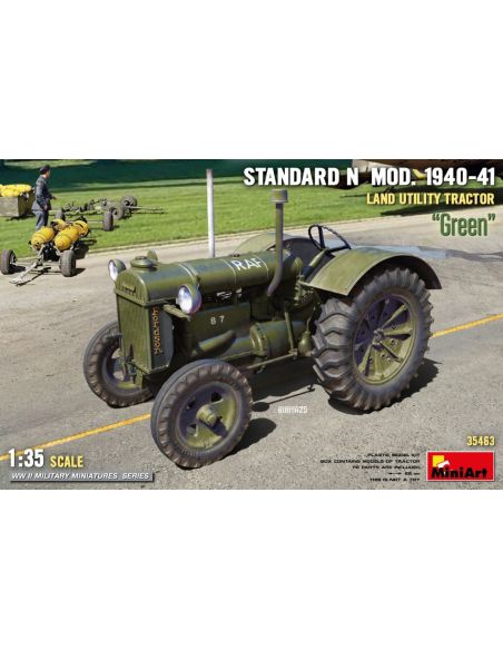 MINIART MIN35463 LAND UTILITY TRACTOR STANDARD N GREEN MOD.1940-41 KIT 1:35 Modellino