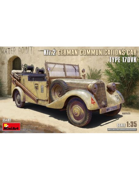 MINIART MIN35492 Kfz.2 GERMAN COMMUNICATIONS CAR TYPE 170VK KIT 1:35 Modellino