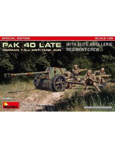 MINIART MIN53013 GERMAN 7,5 cm PaK 40 LATE w/Elite...