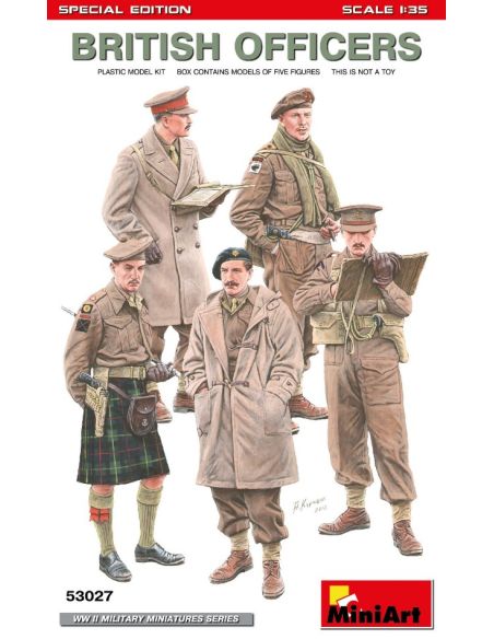 MINIART MIN53027 BRITISH OFFICERS SPECIAL EDITION KIT 1:35 Modellino