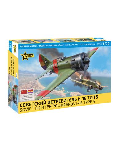 ZVEZDA Z7330 POLIKARPOV I-16 KIT 1:72 Modellino