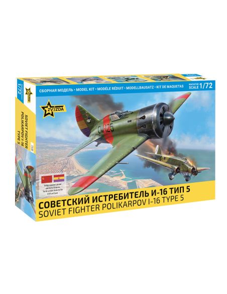 ZVEZDA Z7330 POLIKARPOV I-16 KIT 1:72 Modellino