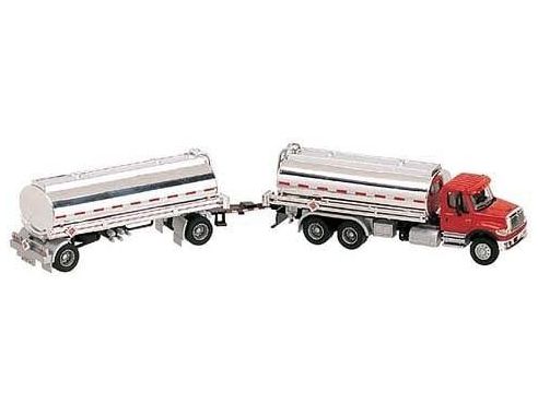 Boley 4504-16 CAMION DOPPIA CISTERNA RED/SILVER Modellino