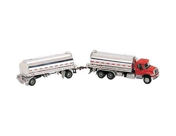 Boley 4504-16 CAMION DOPPIA CISTERNA RED/SILVER Modellino