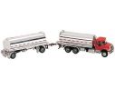 Boley 4504-16 CAMION DOPPIA CISTERNA RED/SILVER Modellino