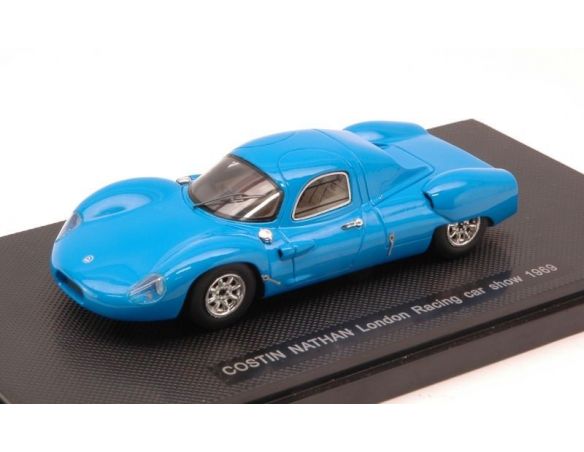 Ebbro EB44905 COSTIN NATHAN LONDON RACING CAR SHOW 1969 LIGHT BLUE 1:43 Modellino