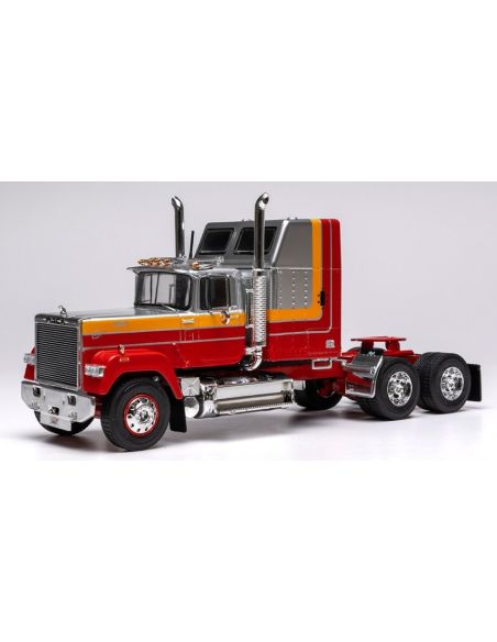 IXO MODEL TR227 MACK SUPERLINER MAGNUM 1985 SILVER/RED 1:43 Modellino