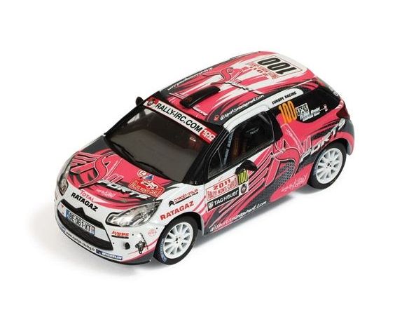 Ixo model RAM460 CITROEN DS3 R3 N.100 81th IRC MONTE CARLO 2011 ELENA-CAMPANA 1:43 Auto Rally