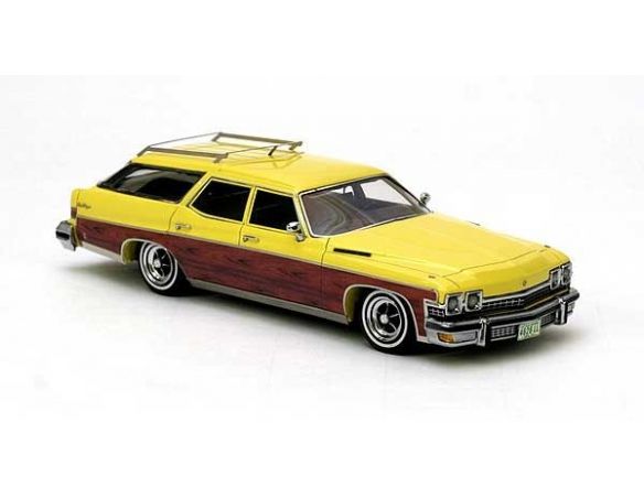 Neo Scale Models NEO44626 BUICK ESTATE WAGON 1974 YELLOW/WOOD 1:43 Modellino