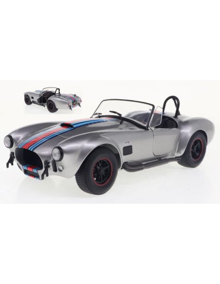 SOLIDO SL1804913 SHELBY COBRA 427 MKIISOLIDO WORKS M 1965 RACING SILVER 1:18 Modellino