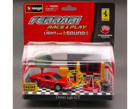 Bburago BU31110 FERRARI RACE & PLAY LUCE/SUONO 1/43 Modellino