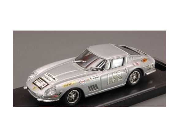 Best Model BT9015 FERRARI 275 GTB/4 COUPE' N.142 DNF T.DE FRANCE 1969 HANRIOUD-SYDA 1:43 Modellino