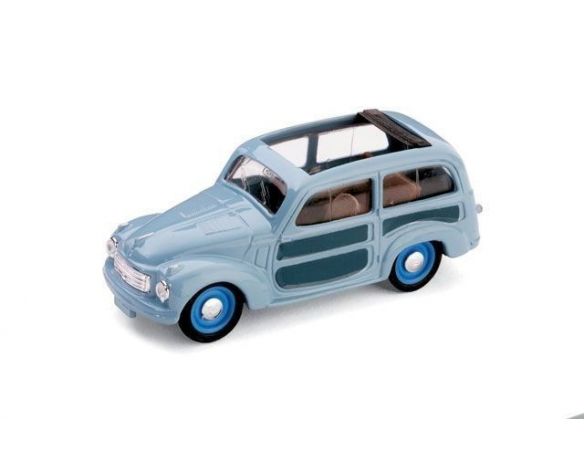 Brumm BM0028-02 FIAT 500 C BELVEDERE APERTA 1951 AZZURRO CENERE 1:43 Modellino