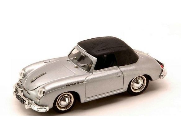 Brumm BM0118-04 PORSCHE 356 SPEEDSTER CHIUSA SOFT TOP 1952 SILVER 1:43 Modellino