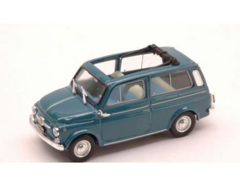 Brumm BM0424-05 FIAT 500 GIARDINIERA 1960 APERTA BLU MEDIO 1:43 Modellino