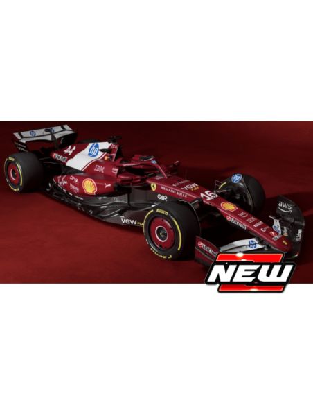BBURAGO BU16822L FERRARI F1 N.16 CHARLES LECLERC 2025 SIGNATURE 1:18 Modellino