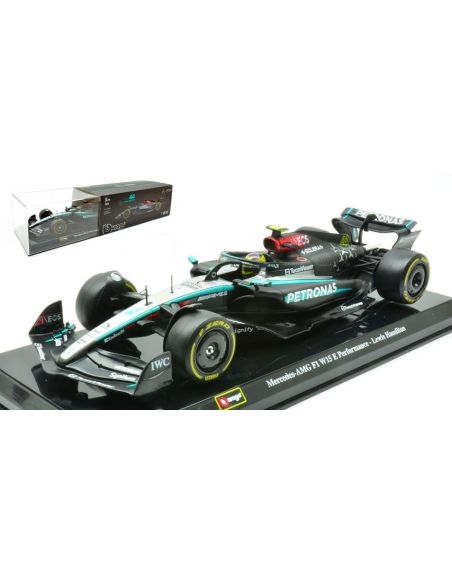 BBURAGO BU28063H MERCEDES AMG W15 N.44 2024 LEWIS HAMILTON SIGNATURE 1:24 Modellino