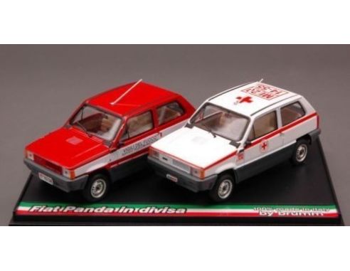 Brumm BMDC007 FIAT PANDA VIGILI D.FUOCO/CROCE ROSSA ITALIANA 1:43 Pompieri Modellino