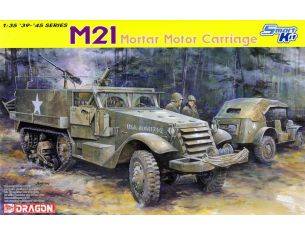 Dragon D6362 M 21 MORTAR MOTOR CARRIAGE KIT 1:35 Modellino