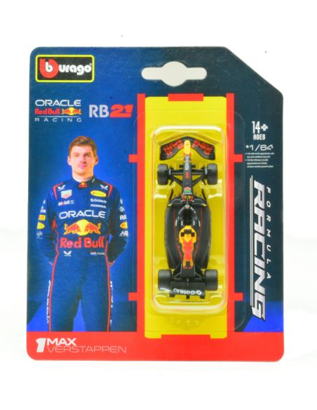 BBURAGO BU58003V RED BULL RB21 N.1 2025 MAX VERSTAPPEN BLISTER 1:64 Modellino