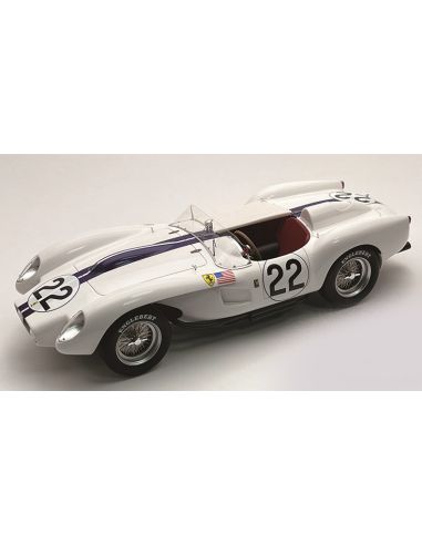 TECNOMODEL TMD18254G FERRARI 250 TR PONTOON-FENDER N.22 LE MANS 1958 E.HUGUS-E.ERIKSON 1:18 Modellino