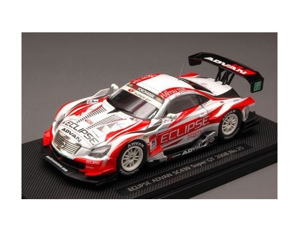 Ebbro EB44056 LEXUS SC430 N.25 ECLIPSE ADVAN SUPER GT'08 1:43 Modellino