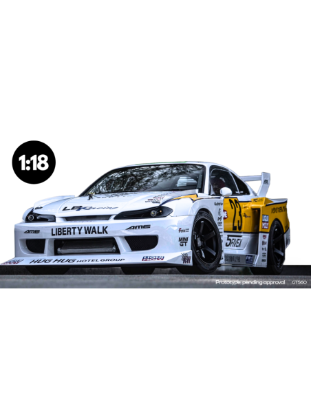 GT SPIRIT GT560 NISSAN S15 SILVA LBSUPER SILHOUETTE 2021 WHITE 1:18 Modellino