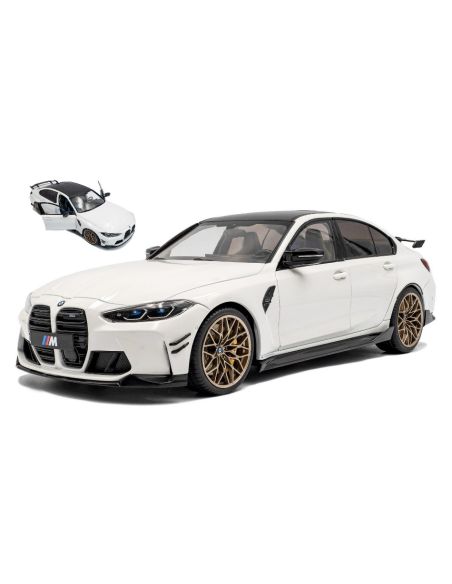 SOLIDO SL1814301 BMW M3 (G80) PERFORMANCE PARTS SIGNAL 2024 ALPINE WHITE 1:18 Modellino