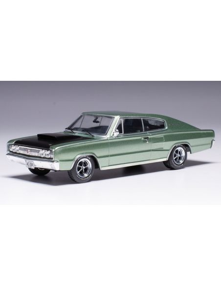 IXO MODEL CLC605 DODGE CHARGER 1967 LIGHT GREEN 1:43 Modellino