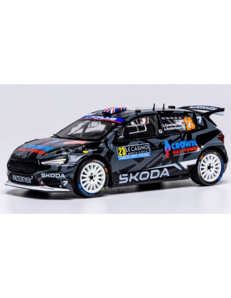 IXO MODEL RAM979 SKODA FABIA RS N.23 RALLY2 MONTE CARLO 2025 GREENSMITH-ANDERSSON 1:43 Modellino