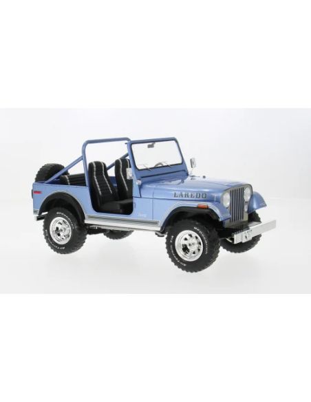 MODELCARGROUP MCG18553 JEEP CJ-7 LAREDO 1980 BLUE/DECALS 1:18 Modellino