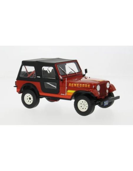 WHITEBOX WB124267 JEEP CJ-7 RENEGADE 1980 RED 1:24 Modellino