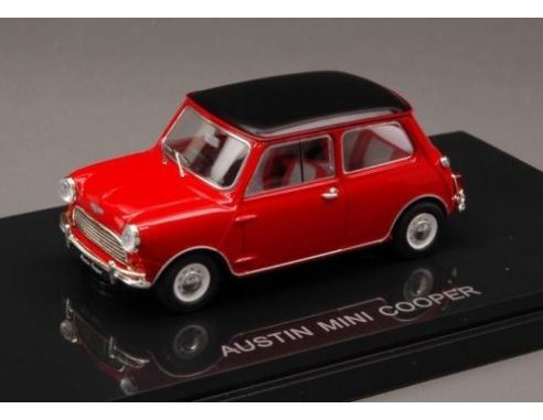 Ebbro EB44409 AUSTIN MINI COOPER 1961 RED/BLACK 1:43 Modellino