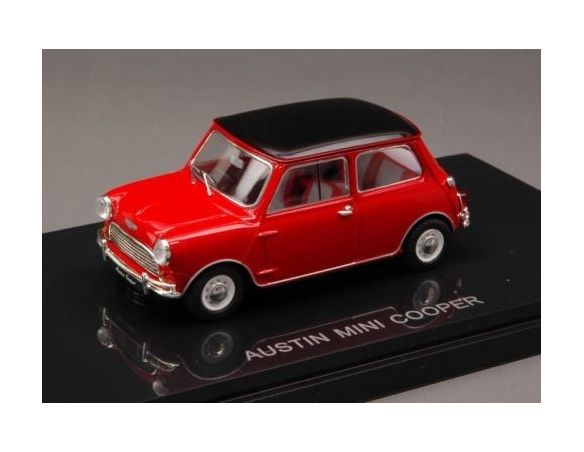 Ebbro EB44409 AUSTIN MINI COOPER 1961 RED/BLACK 1:43 Modellino