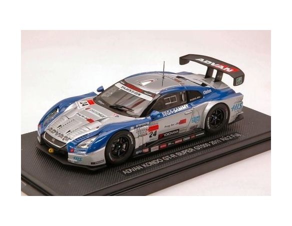 Ebbro EB44543 NISSAN GT-R N.24 FUJI 2011 1:43 Modellino