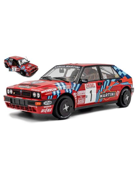 SOLIDO SL1807808 LANCIA DELTA HF INTEGRALE N.1 RALLY SAN REMO 1989 BIASION-SIVIERO 1:18 Modellino